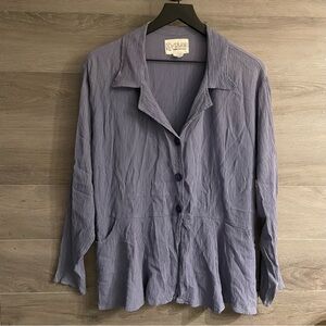 R-Clan Button Front Blouse